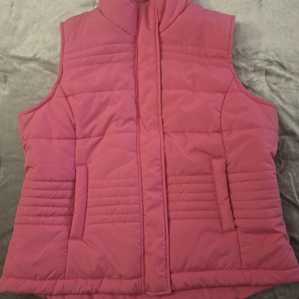 New York & Company Pink Puffer Vest